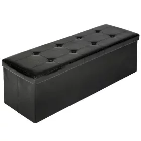  Schwarz gepolsterter Sitzhocker von TecTake