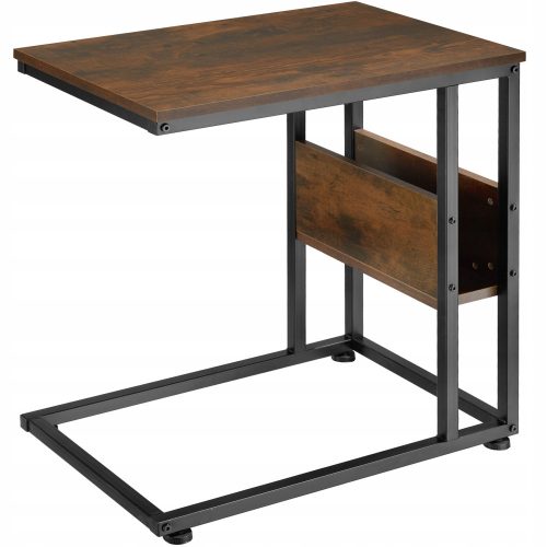  TecTake Wigan rechteckiger Tisch 55 x 36,5 x 60 cm in Brauntönen