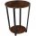  TecTake Tisch 1 rund, 50 x 50 x 62,5 cm, Brauntöne