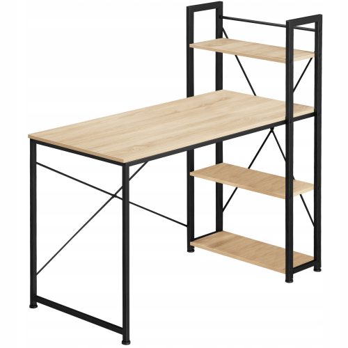  TecTake Hershey rechteckiger Schreibtisch 122 x 61 x 120 cm