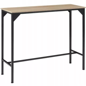    TecTake Kerry rechteckiger Tisch 120 x 40 x 100,5 cm schwarz