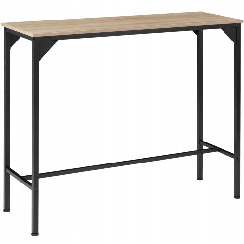  TecTake Kerry rechteckiger Tisch 120 x 40 x 100,5 cm schwarz