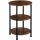  TecTake Colchester Tisch, rund, 40 x 40 x 61 cm, Brauntöne