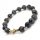  Rosenkranz-Armband für die Hand, Schneeobsidian