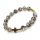  Rosenkranz-Armband an der Hand, Drachengrauer Achat