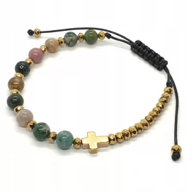  Indisches Achat-ROSENKRANZ-Armband