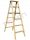 SIEDLEWSKI Leiter 1,64 m Holz 1 x 6 bis 150 kg