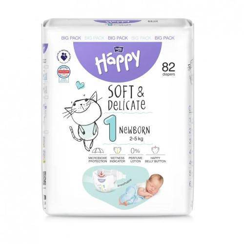 Bella Happy 1 Neugeborenenwindeln 2-5 kg 82 Stk