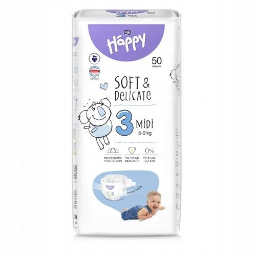  BELLA HAPPY WINDELN GRÖSSE 3 MIDI 5-9 KG 50 ST.