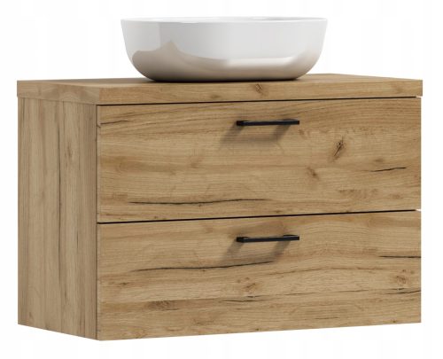 LUNA Badezimmerschrank mit Waschbecken, 80 cm