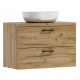 LUNA Badezimmerschrank mit Waschbecken, 80 cm