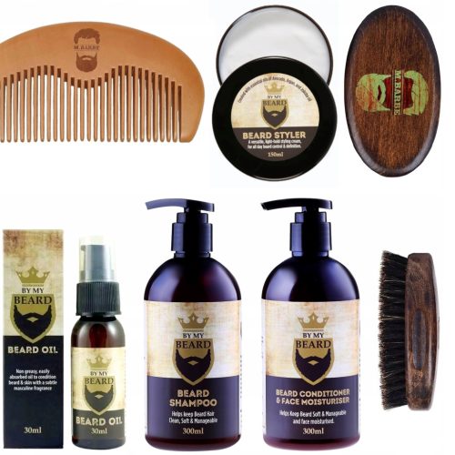  Bartpflege-Kosmetikset von My Beard Brush für einen bärtigen Mann