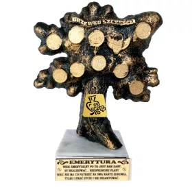    Statuette Figur Baum des Glücks für den Ruhestand Geschenk Rentner Rentner