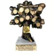  Statuette Figur Baum des Glücks für den Ruhestand Geschenk Rentner Rentner