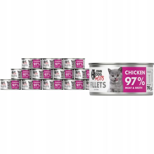  John Dog for Cats Nassfutter Huhn 0,84 kg
