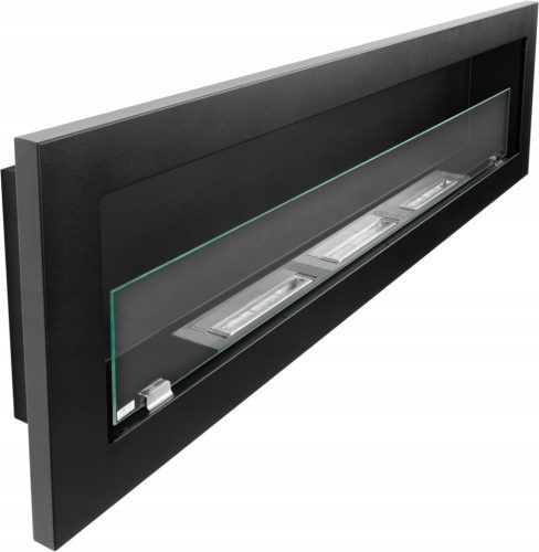 Archikart hängender Biokamin 120 x 40 x 12 cm schwarz