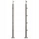 Durchgehender Balustradenpfosten. aus Edelstahl 42.4