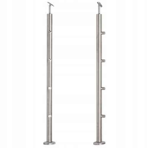 Durchgangspfosten aus Edelstahl, Durchmesser 42,4 x H1060 mm