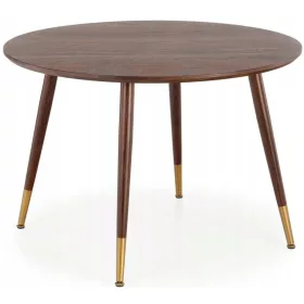    Halmar Domenico runder Tisch, höhenverstellbar, 110 x 110 x 76 cm, Walnuss