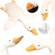  MASKOTTCHENKISSEN, PLÜSCH, GANS, ENTE, GROSS 110 cm