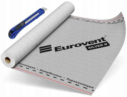 Eurovent N Silber Dampfsperrfolie 11-006 50 x 1,5 x 0,4 mm