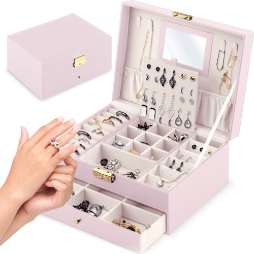  GROSSER SCHMUCK-BOX-ORGANISATOR, ELEGANTE BOX