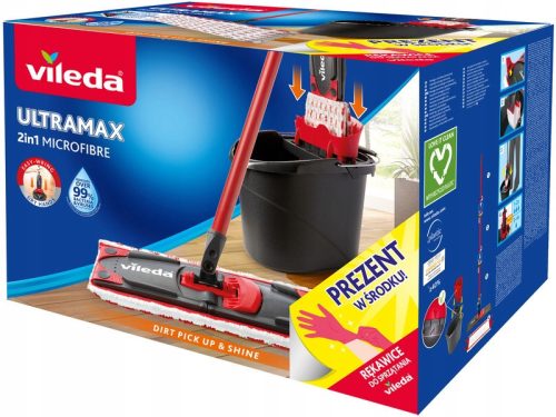 Eimer und Flachmopp Vileda ultramax 2in1 FLACHMOPP 35 cm