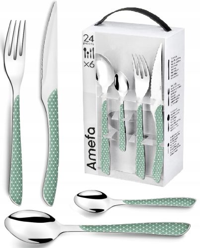 Bestecksets Amefa Eclat Geo Besteckset 24-tlg.
