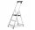 Drabest Leiter 2,54 m Aluminium bis 150 kg