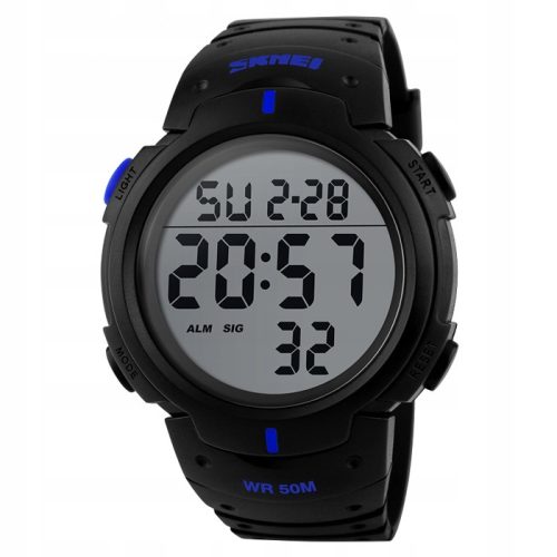 Skmei WR100 Herrenuhr, wasserdicht, staubdicht, sehr starke Batterie, 10 JAHRE