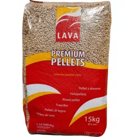   Lava Pellets Premium Holzpellets 100% Koniferenholz 65 Säcke 975kg Kurierdienst