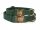  Graviertes Hundehalsband aus Leder mit Metallschnalle, grüne Farbe