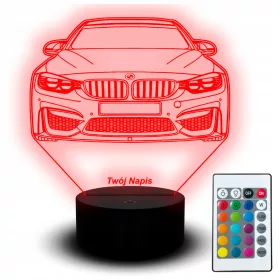    LED-NACHTLAMPE BMW 3er F30 MPOWER AUTO AUTONAME FÜR JUNGEN EHEMANN