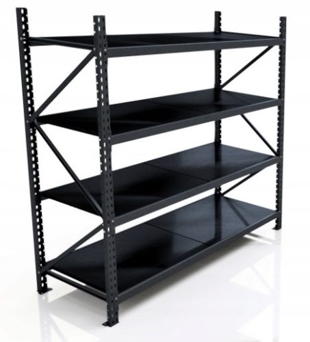 Lagerregal aus Metall 200 x 180 x 80 cm