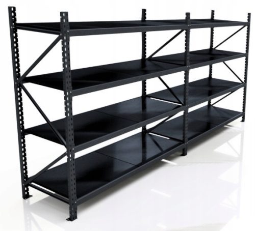 Lagerregal aus Metall 200 x 350 x 80 cm