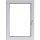 PVC-FENSTER 50 X 80 / 500 X 800 PVC-FENSTER LINKS RU WEISS 24H
