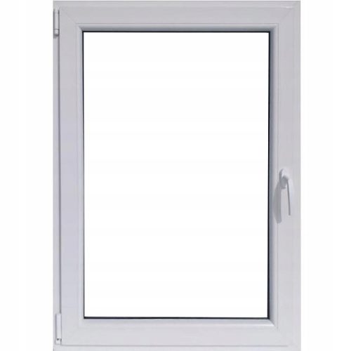 PVC-FENSTER 50 X 80 / 500 X 800 PVC-FENSTER LINKS RU WEISS 24H