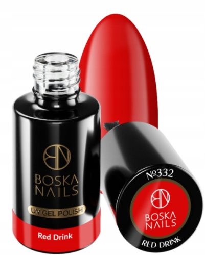  Boska Nails Divine Red Drink 332 6 ml Hybridlack