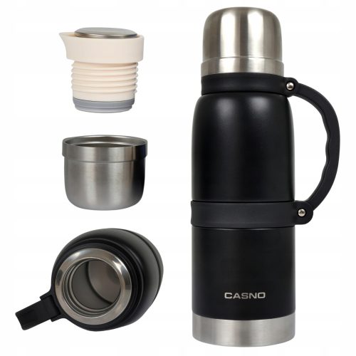 Thermoskanne Für Suppen Casno Sotara Thermoskanne 1,3 l, schwarz