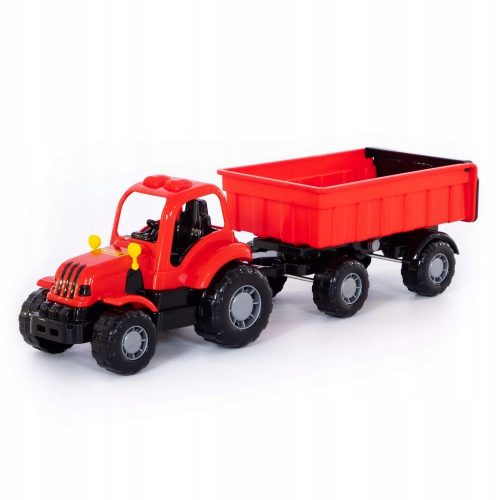 TRAKTOR mit ANHÄNGER und Lader SPIELZEUG für SANDBOX-Traktor für KINDER