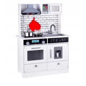  Holzküche für Kinder, GROSSER Herd, Licht, Eismaschine