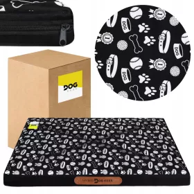    WASSERDICHTES HUNDEMATRATZENBETT 100x70x5 cm, GROßES XXL-BETT MIT REISSVERSCHLUSS