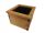  BRUKERS Blumentopf 34 cm x 34 x 25,5 cm Naturholz, Braun- und Beigetöne