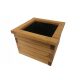  BRUKERS Blumentopf 34 cm x 34 x 25,5 cm Naturholz, Braun- und Beigetöne
