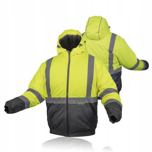 Hoegert Technik Jacke OKER isolierte Warnjacke – gelb Größe L