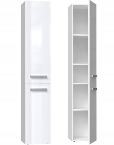 NEL II Badezimmerschrank, Regal, weiß glänzend