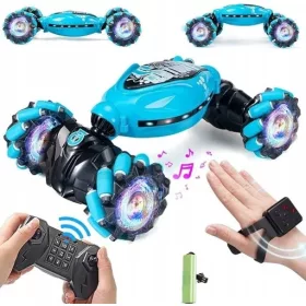    Durch Handgesten gesteuertes Auto. Ferngesteuertes Auto RC 1:12 Blau