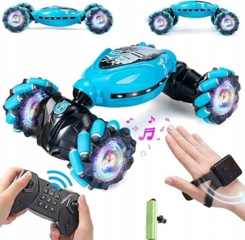  Durch Handgesten gesteuertes Auto. Ferngesteuertes Auto RC 1:12 Blau