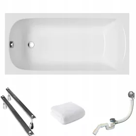 Polimat CLASSIC rechteckige Acrylbadewanne, 120 x 70 cm
