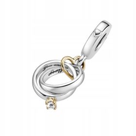  S925 Charms Anhänger Eheringe Geschenk